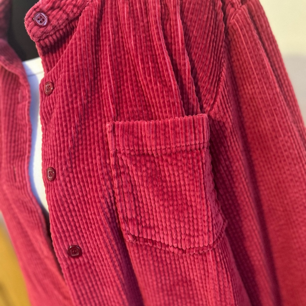 Chadwicks Deep Red Corduroy Shirt